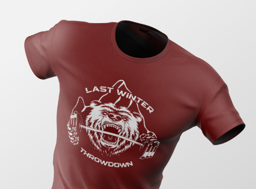 T-shirt avec le logo des Last Winter Throwdown